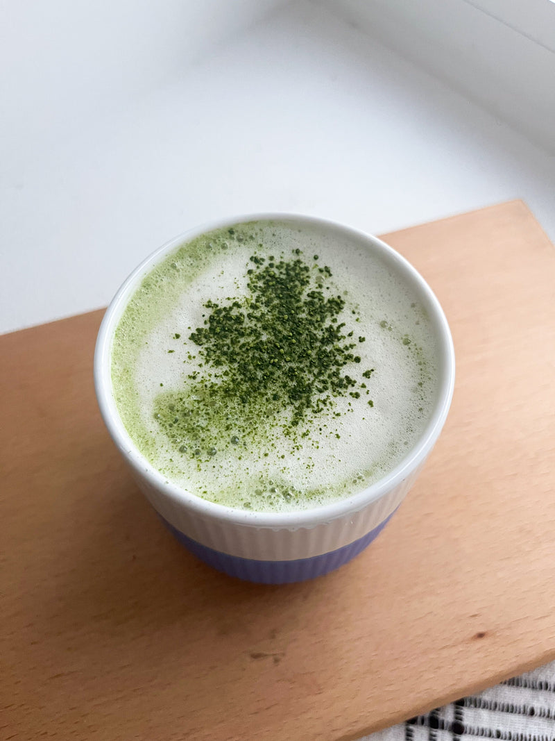Matcha havre latte