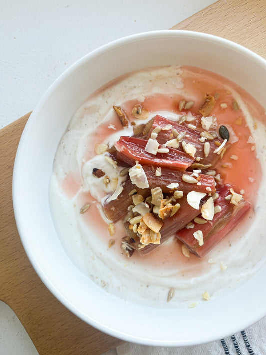 Rabarber-yoghurtbowl